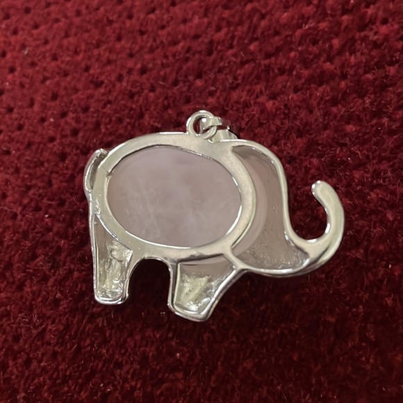 Rose quarts Elephant Pendant Handmade NWOT - Picture 5 of 6